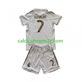 Real Madrid Cristiano Ronaldo 7 Retro Bambino Maglia Prima 2011/2012 Manica Corta
